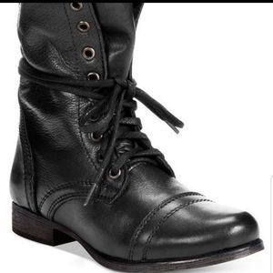 Steve Madden Troopa black combat boots